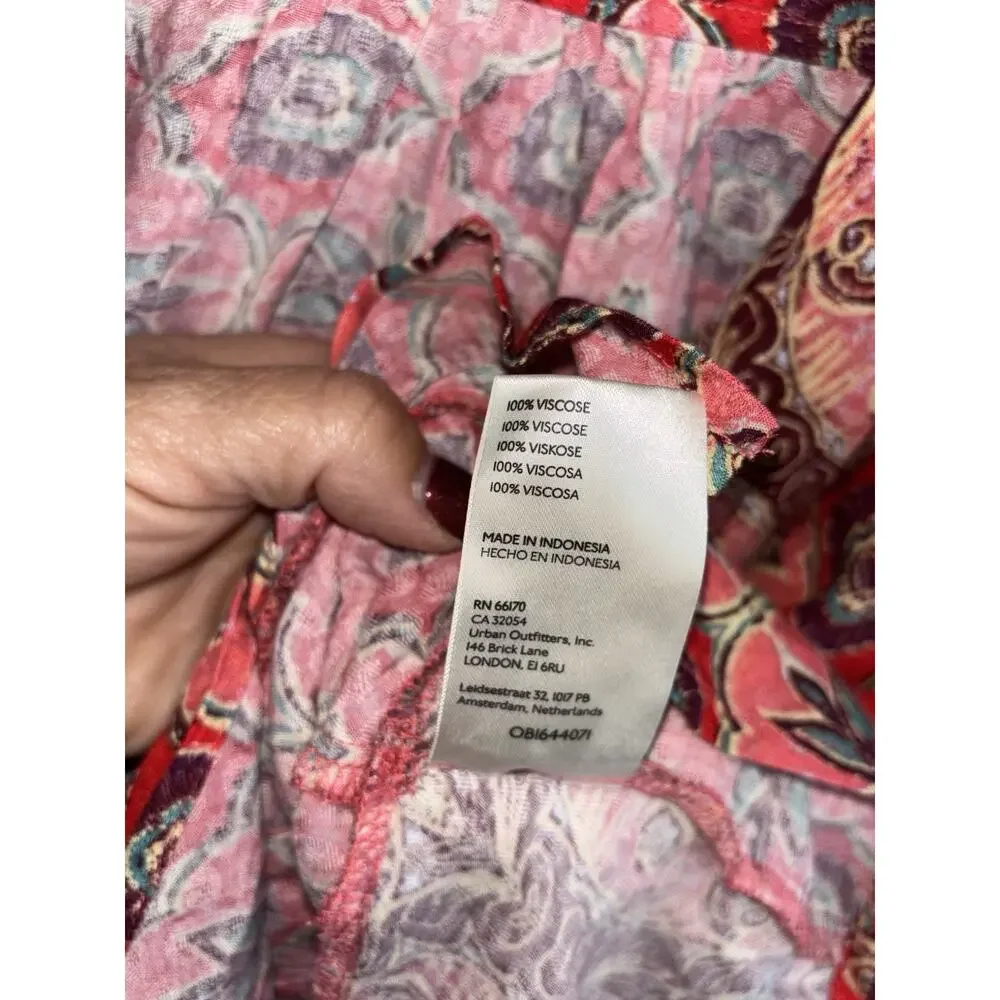 Free People Small Falling for You Floral Print Peplum Top Excellent Condition